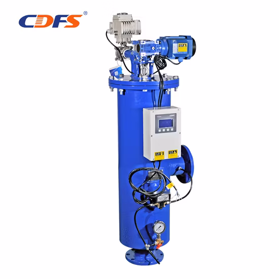 Промышленный фильтр для воды Автоматическая обратная промывка Тип щетки Самоочищающийся сетчатый фильтр 50 микрон для очистки сточных вод/опреснения морской воды