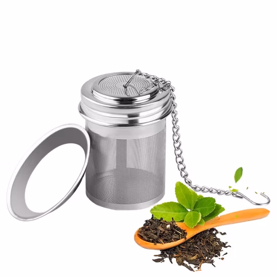 Оптовая продажа новейшего многоразового эко-ситечко для чая из нержавеющей стали сетчатый фильтр для чая